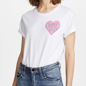 Rebecca Minkoff White Lovers Only Delaney Tee Size XS